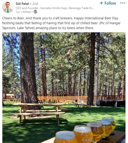 engaging posts on social media example on facebook for beer day