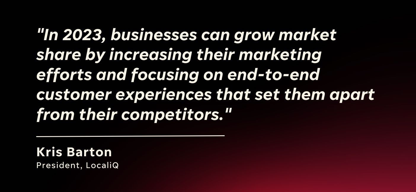 quote from kris barton about how businesses can stand out in 2023