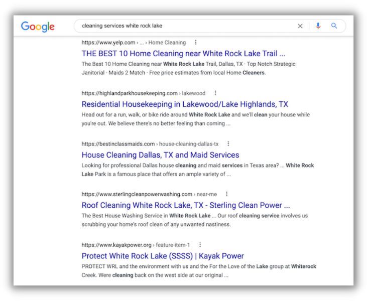 search results for cleaning whiterock lake on google