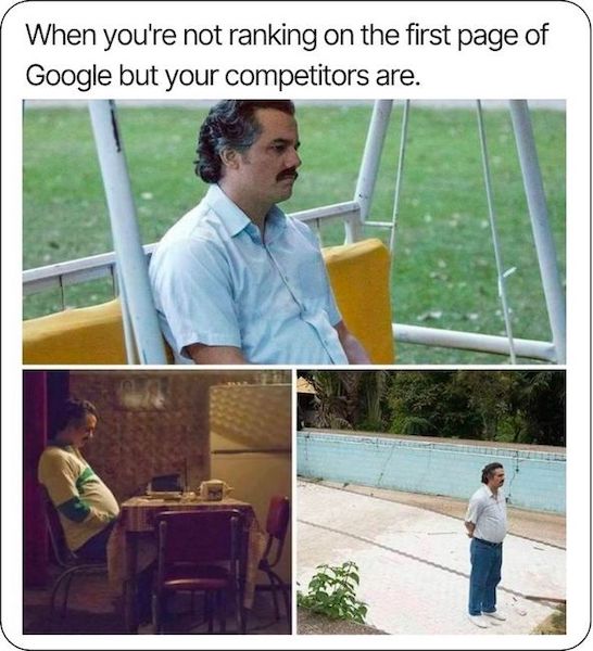 not on first page of google meme