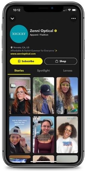 Public Profiles on Snapchat