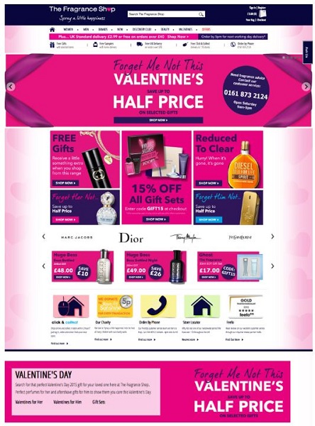 valentines day marketing - example of cross channel marketing for valentines day