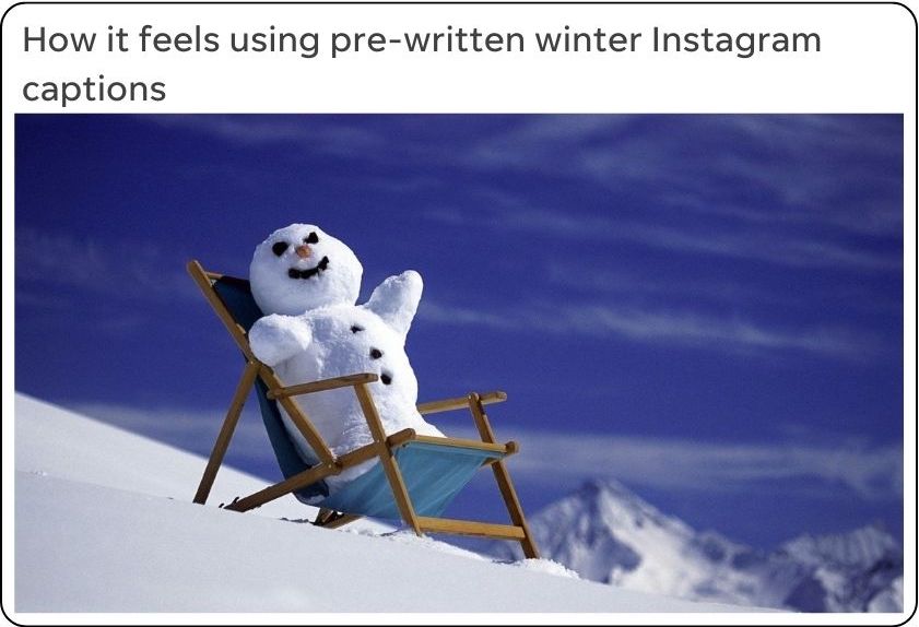 100 Cute and Funny Winter Instagram Captions for Cold Weather