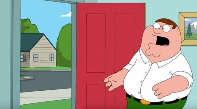 lead generation ideas - meme of peter from the show, family guy, looking at an empty doorway surprised