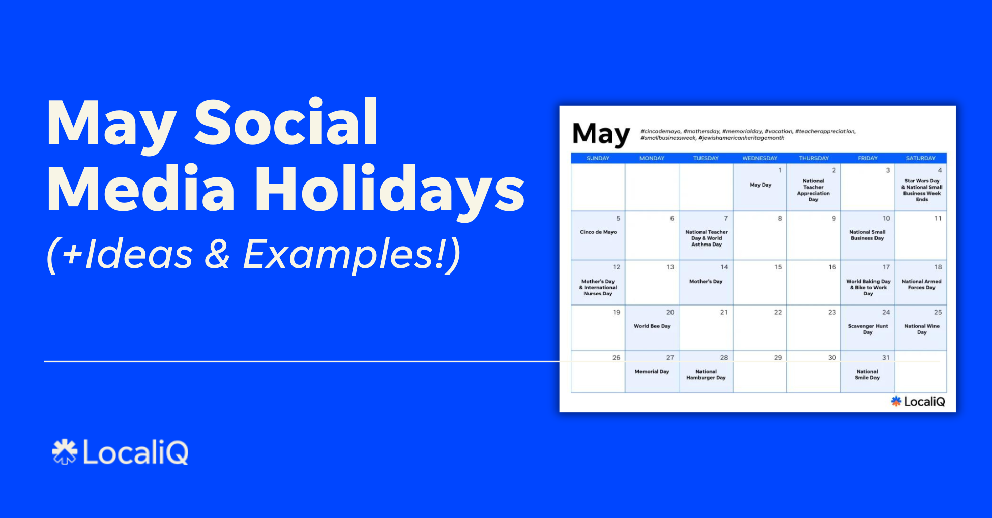 70 May Social Media Holidays & Ideas to Fill Your Marketing Calendar