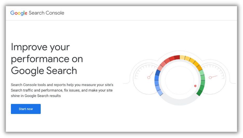 google search console about page