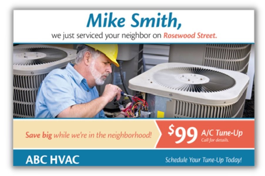 Email subject lines for sales - example email from HVAC repair company