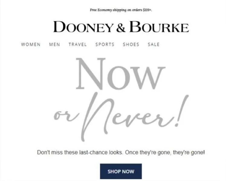 <div id="email-subject-lines-by-industry"></div> Dooney & Bourke