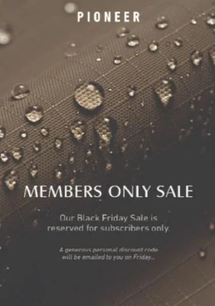 email subject lines for sales - email from Pioneer.