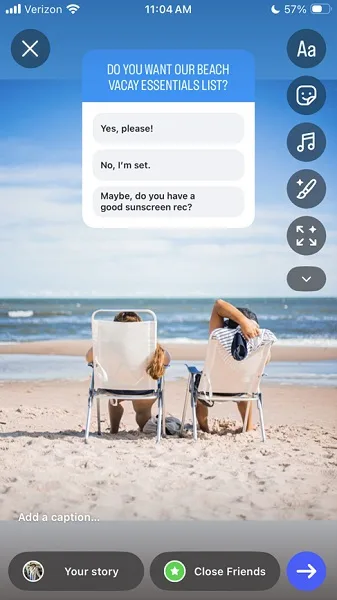 how to do a poll on instagram - instagram poll visual background