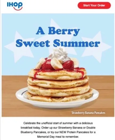 summer slogan example from ihop