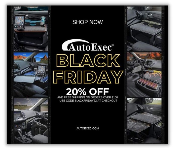 Niche markets - Autoexec black Friday ad.