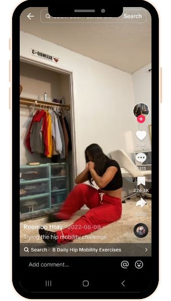 how to get more tiktok followers - tiktok of the hip mobility challenge