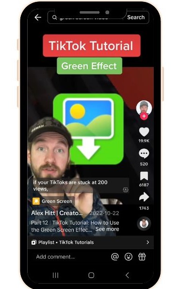 how to get more followers on tiktok - tiktok tutorial of using the green screen
