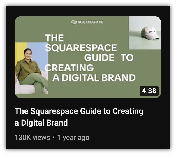 youtube thumbnail example - squarespace branded thumbnail