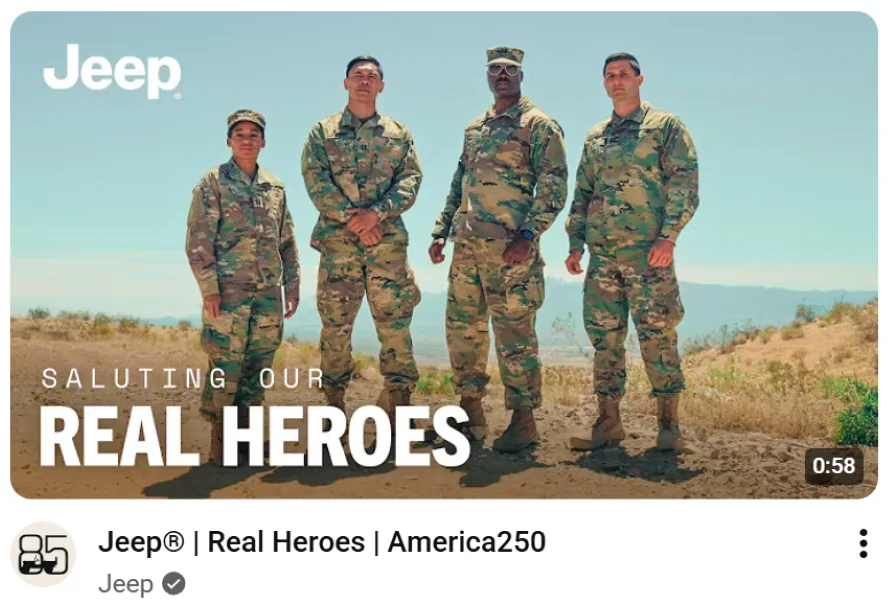 YouTube thumbnail examples - Army video thumbnail