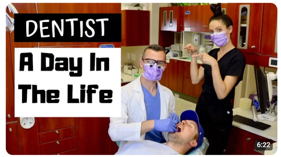YouTube thumbnail examples - dentist video thumbnail