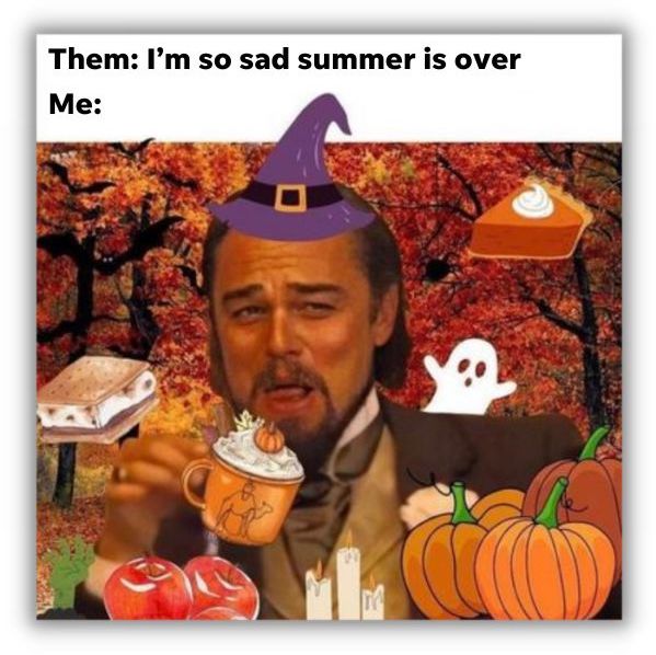 fall meme - summer is over - leo dicaprio