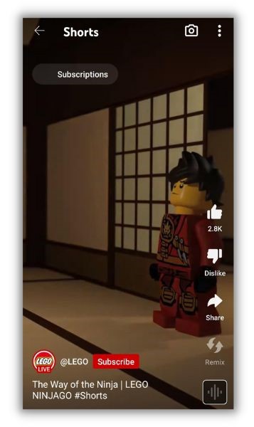 Youtube Shorts Ideas - lego video screenshot