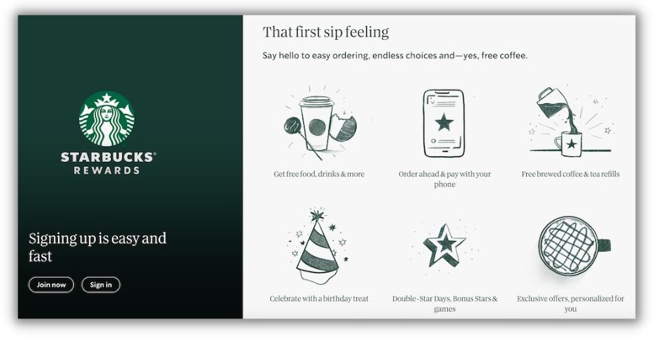 Free leads - Starbucks rewards program