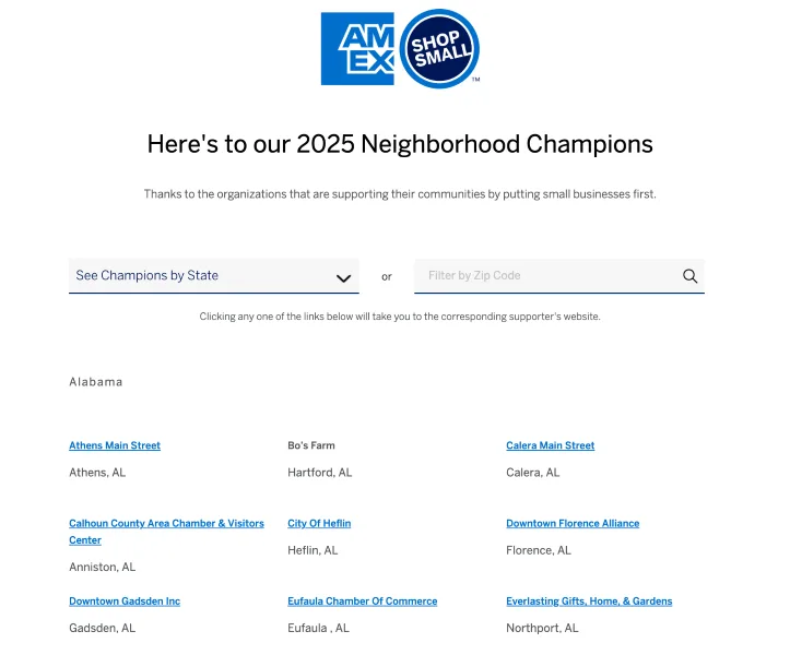 Small Business Saturday - AMEX 