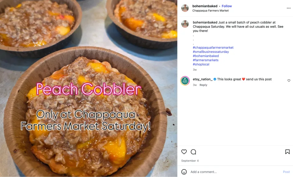 Small Business Saturday - instagram post