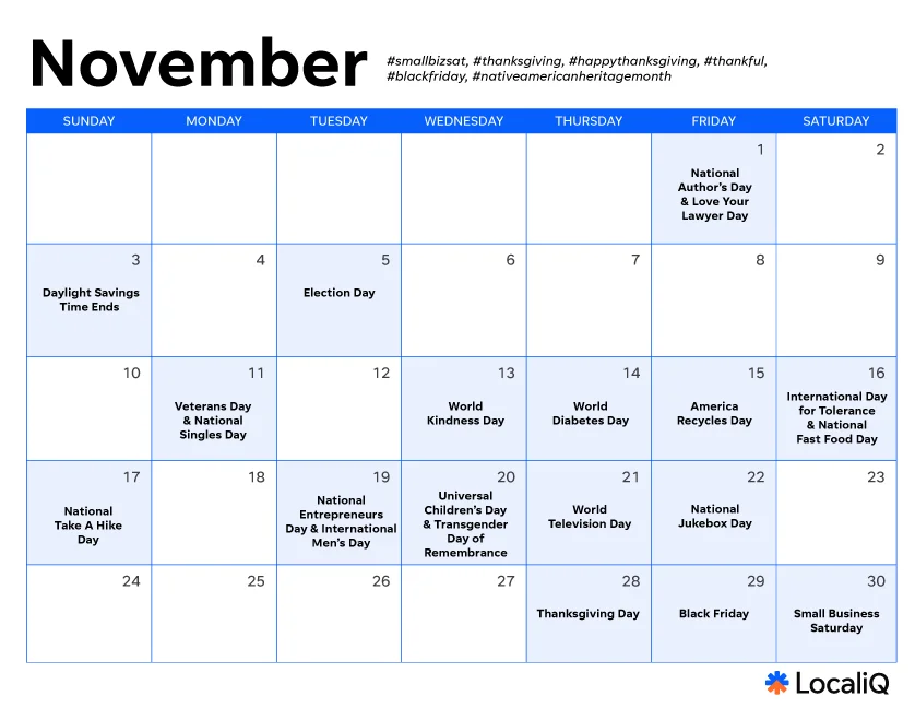 november marketing calendar 2024