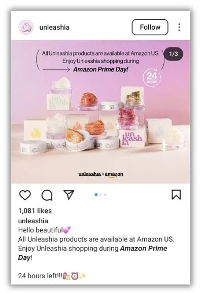 July promotion ideas - social media ad for prime day.