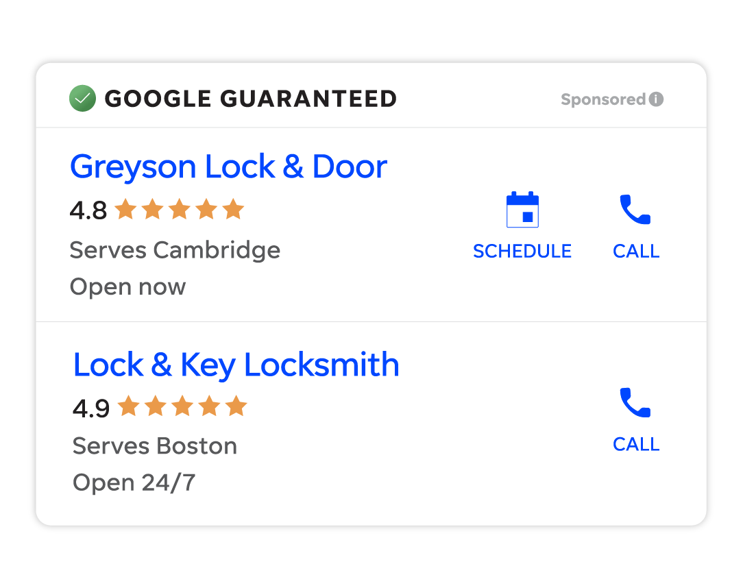 local service ads example of locksmith companies
