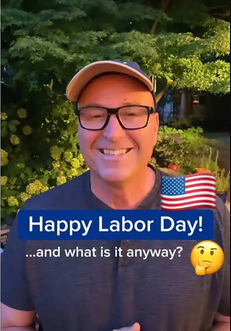 labor day social media posts - tiktok example