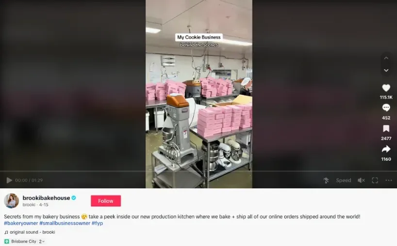 tiktok video idea example of behind the scenes tiktok