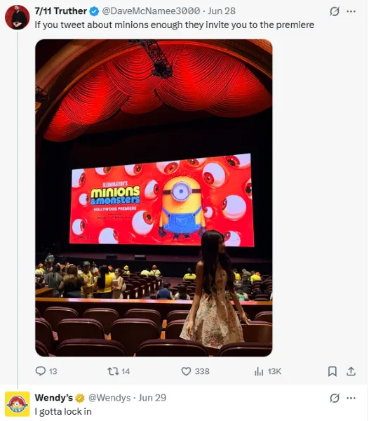 Social media lead generation - Wendy's on X