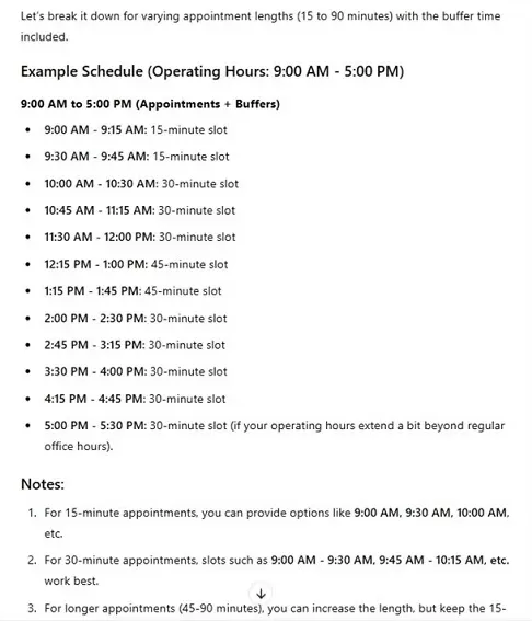 ai prompts for business - scheduling ai prompt