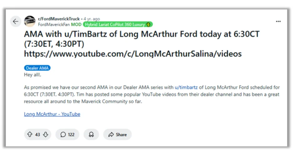 Get more customers - AMA on Reddit.