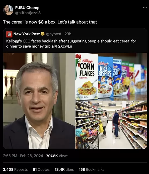 Social media strategies -Kellogg's CEO video.