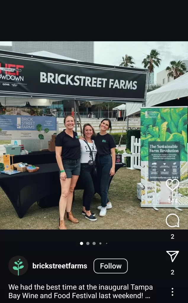 Lead follow up - Social post from an in-person event.