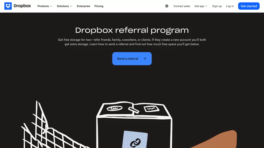referral programs - dropbox example