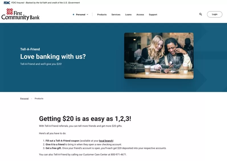 best referral program examples - tell a friend program