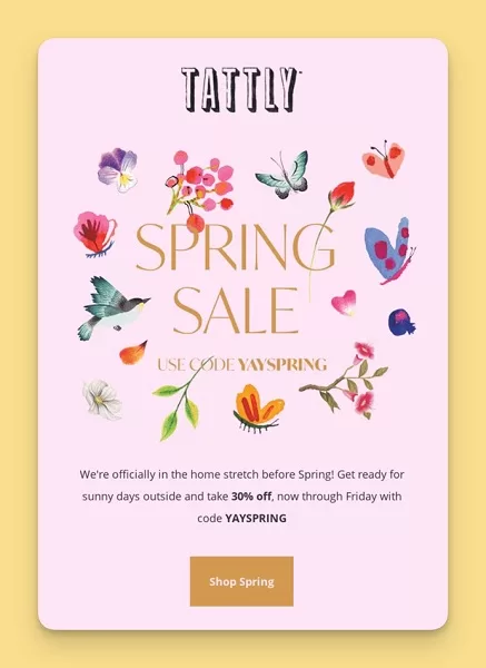 spring promotion ideas - spring sale