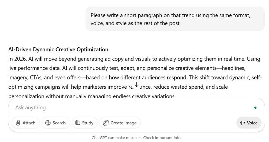 ai prompt examples - paragraph writing