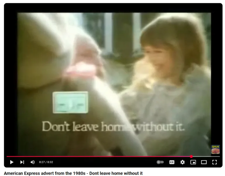 Brand slogans - ad from American Express.
