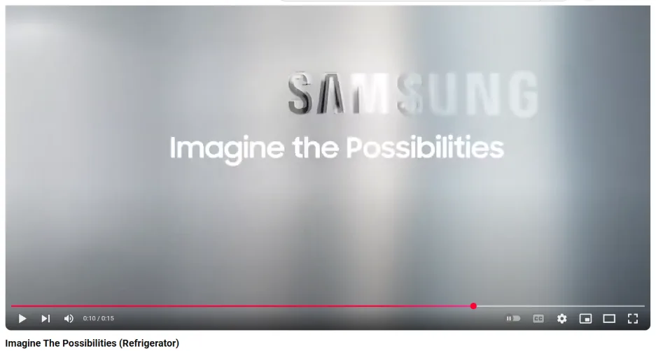 Brand slogans - ad from Samsung.