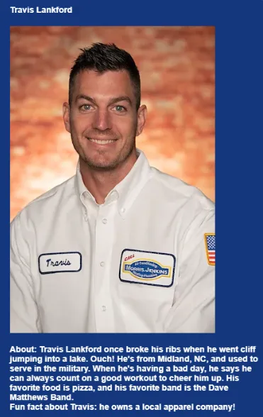 Customer communication - technician bios