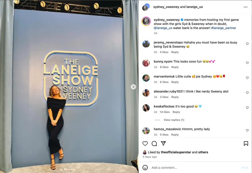 content marketing examples - influencer marketing screenshot