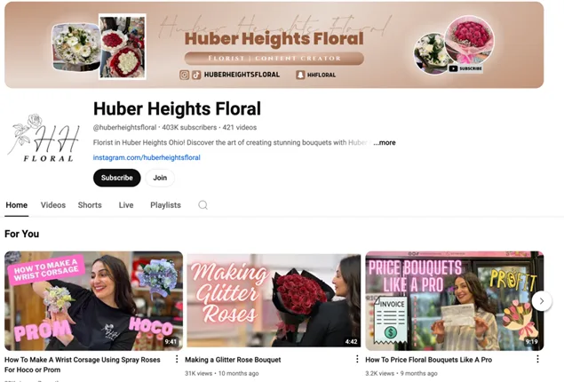 content marketing examples - huber heights