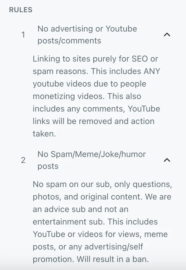 plumbing subreddit community rules