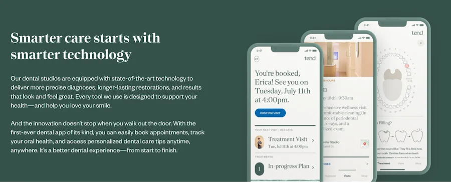 about us page example from tend