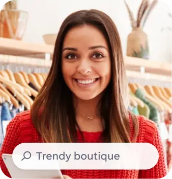 Trendy boutique owner