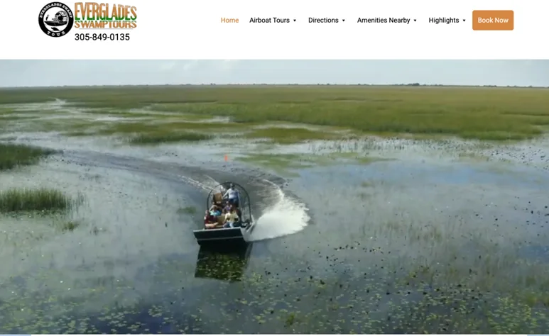 homepage examples - tourism