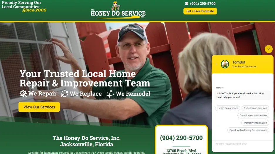 Ways you're missing customers - handyperson website.
